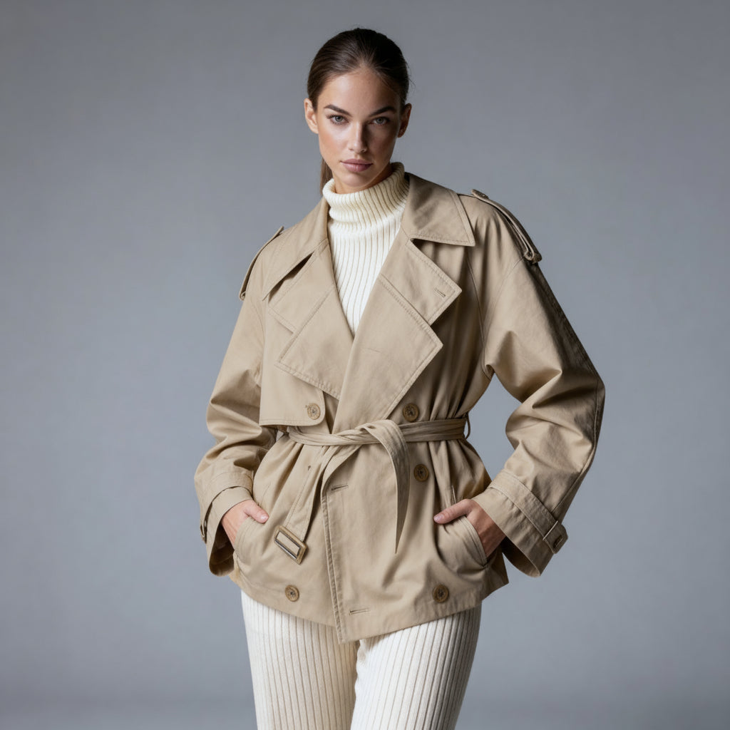 Short Oversized Trenchcoat